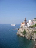 Coast of Atrani - Click to go to the town Coast of Atrani - Click to go to the town